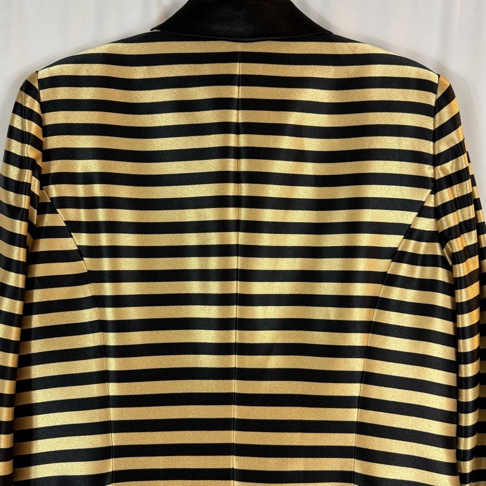 Vintage set Night studio New York size:12 color: gold, black striped print - Picture 10 of 17